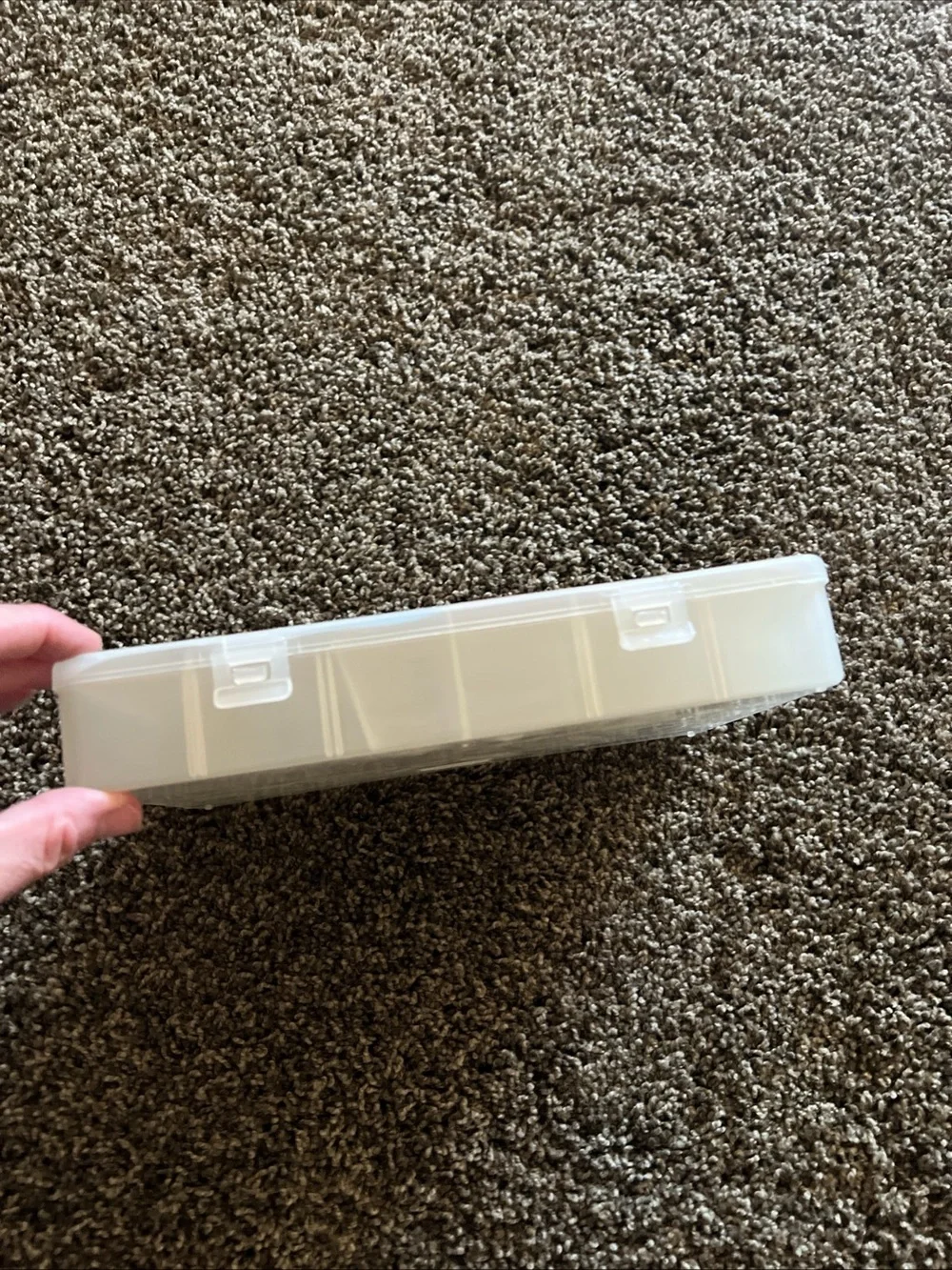 Clear Case Organizer - Clear Plastic Storage Box for Craft Supplies